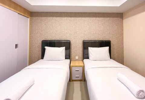 Bedroom Studio Minimalist at De Prima Apartment Medan By Travelio