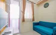 Common Space 3 2BR Comfort Designed at Green Pramuka City Apartment By Travelio