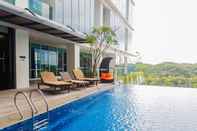 Swimming Pool Spacious 2BR Loft Apartment at Brooklyn Alam Sutera By Travelio