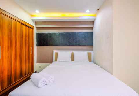 Bedroom Best Modern Studio Apartment at Kebagusan City By Travelio