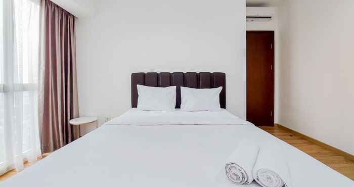 Bedroom Modern and Best Homey 2BR at M-Town Signature Apartment By Travelio