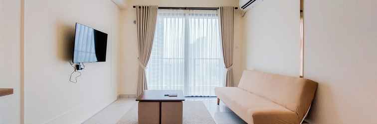 Lobby Nice and Spacious 3BR at Sky House BSD Apartment By Travelio