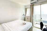 Bedroom Homey Living 1BR at Thamrin Residence Apartment By Travelio