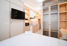 Bilik Tidur 2 Cozy Studio Apartment Connected to Mall at The Vertu By Travelio