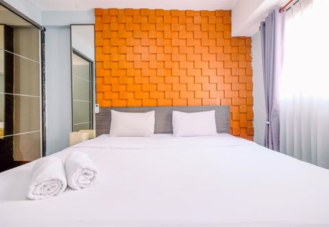 Phòng ngủ Spacious and Gorgeous 1BR Apartment The Wave Kuningan By Travelio