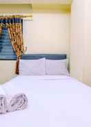 BEDROOM Cozy and Comfort Living 2BR at Cibubur Village Apartment By Travelio