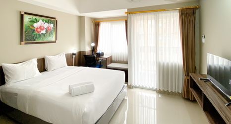 Bedroom 2 Cozy Stay Studio at LRT City Jatibening Apartment By Travelio