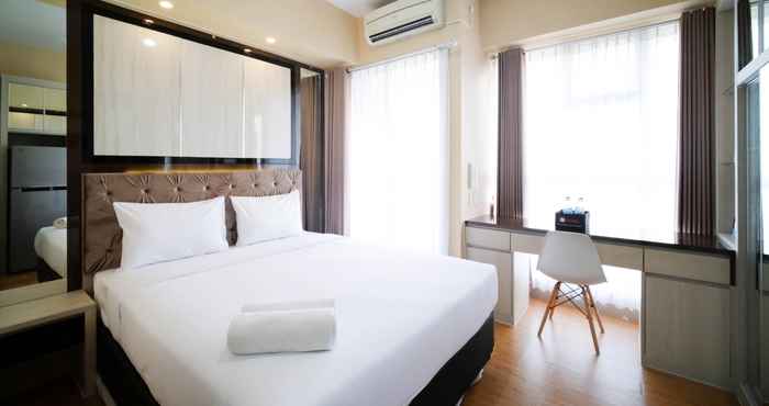 Bedroom Simple and Good Deals Studio at Taman Melati Surabaya Apartment By Travelio