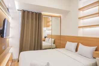 Bedroom 4 Stylish Designed Studio Apartment at Tokyo Riverside PIK 2 By Travelio