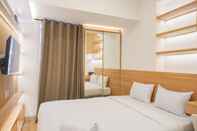 Bedroom Stylish Designed Studio Apartment at Tokyo Riverside PIK 2 By Travelio