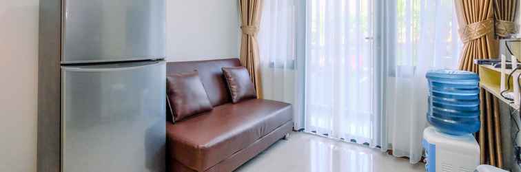 Lobby Cozy Living 2BR at Royal Heights Apartment By Travelio