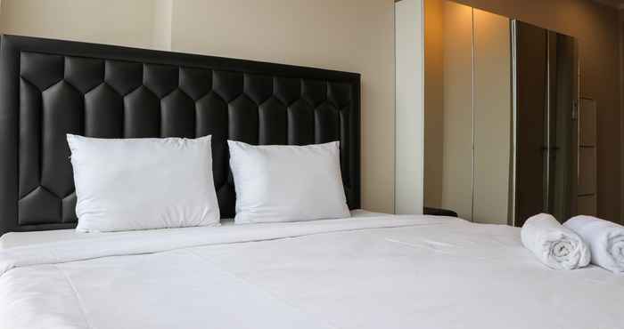 Bedroom Minimalist and Homey 1BR at Menara Jakarta Kemayoran Apartment By Travelio