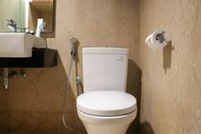 In-room Bathroom Big Studio Room Apartment at Capitol Park Residence By Travelio