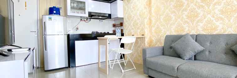 Lobby Comfortable and Homey 2BR Grand Sentraland Karawang Apartment By Travelio