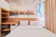 Bedroom Comfy and Cozy Living Studio Sky House BSD Apartment By Travelio