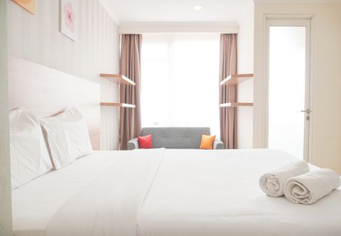 Bedroom Best and Warm Studio at Menteng Park Apartment By Travelio