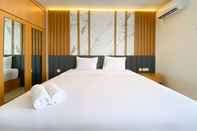 Bedroom Cozy Living Studio (No Kitchen) at Apartment Sentraland Semarang By Travelio