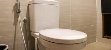 In-room Bathroom 3 Homey and Nice Studio at West Vista Apartment By Travelio