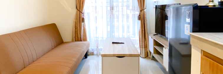 Lobby Modern and Homey 2BR at 6th Floor Meikarta Apartment By Travelio