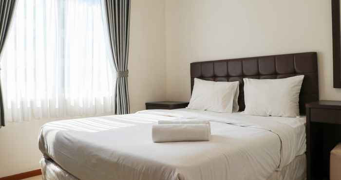 Bedroom Full Furnished with Comfort Design 2BR at Thamrin Residence Apartment By Travelio