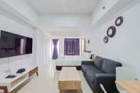 Lobby Homey Living Studio Apartment at Tamansari Bintaro Mansion By Travelio