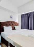 BEDROOM Comfortable and Tidy Studio Apartment at Tamansari Bintaro Mansion By Travelio