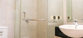 In-room Bathroom 6 Elegant and Strategic 2BR at The Mansion Kemayoran Apartment By Travelio