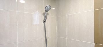 In-room Bathroom 5 Tidy and Best Choice Studio Meikarta Apartment By Travelio