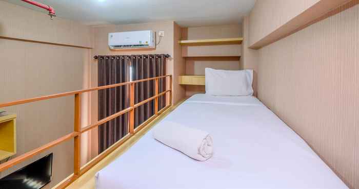 ห้องนอน Cozy and Comfortable Studio Dave Apartment By Travelio