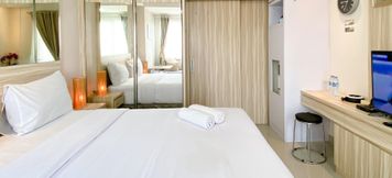 ห้องนอน 4 Minimalist and Cozy 1BR Oasis Cikarang Apartment By Travelio