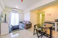 Lobby Cozy Design and Spacious 2BR with Working Room Meikarta Apartment By Travelio