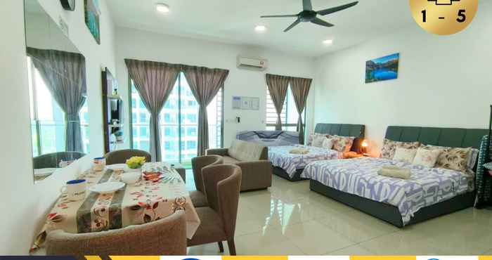 ห้องนอน Cozy Pool View Ensuite, 6 min to MMU, 5Pax, Wi-Fi - CS1