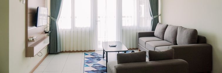 Lobby Homey and Wonderful 2BR at Grand Palace Kemayoran Apartment By Travelio