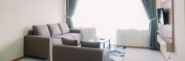 Lobby Homey and Spacious 2BR at Grand Palace Kemayoran Apartment By Travelio