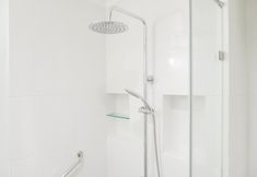 In-room Bathroom 5 Comfortable 2BR at Apartment Semanggi By Travelio
