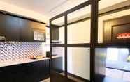 Common Space 3 Warm and Homey Studio at Metropark Condominium Jababeka Apartment By Travelio