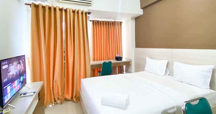 Bedroom Simply Look and Tidy Studio at Grand Dhika City Apartment By Travelio