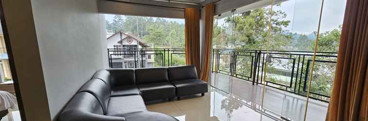 Lobby Villa Bandung Dengan Private Pool