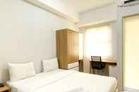 Bedroom Serene Designed and Tidy Studio Transpark Juanda Bekasi Timur Apartment By Travelio