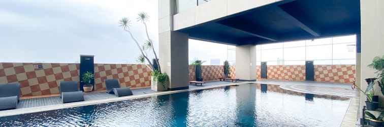 Lobi Comfort and Good Deal 2BR at Mangga Dua Apartment By Travelio