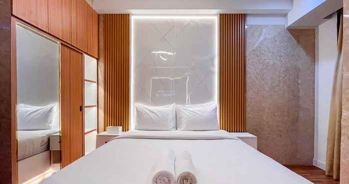 Bedroom Nice and Comfortable Studio Apartment at Delft Ciputra Makassar By Travelio