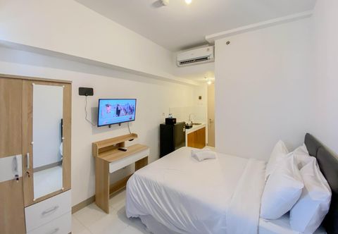 Bedroom Brand New and Calm Studio for 4 Pax at Tokyo Riverside PIK 2 Apartment By Travelio