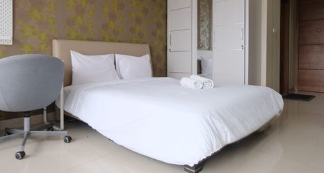 Bedroom 2 Strategic and Modern Designed Studio Room at Beverly Dago Apartment By Travelio