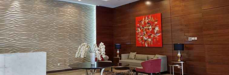 Lobby Good Deal and Comfort Studio Loft at Nifarro Park Apartment By Travelio