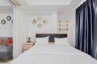 Bedroom Minimalist 1BR Apartment at Tamansari Bintaro Mansion By Travelio