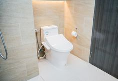 In-room Bathroom 3 Comfort Living Studio Carstensz Residence Apartment By Travelio