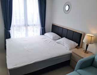 Bedroom 2 Cozy Living Studio Apartment at Tamansari Bintaro Mansion By Travelio