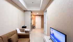 Lobby 2 Cozy and Best Deal 1BR Tamansari Skylounge Makassar Apartment By Travelio