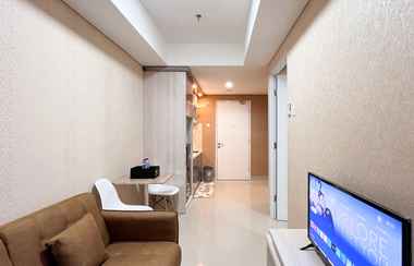 Lobby 2 Cozy and Best Deal 1BR Tamansari Skylounge Makassar Apartment By Travelio