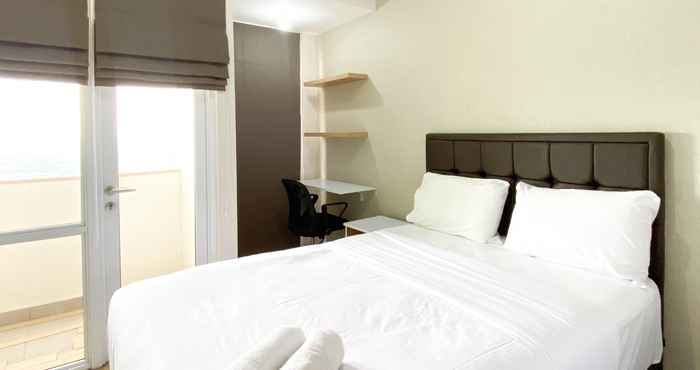 ห้องนอน Nice and Best Homey Studio at Vasanta Innopark Apartment By Travelio